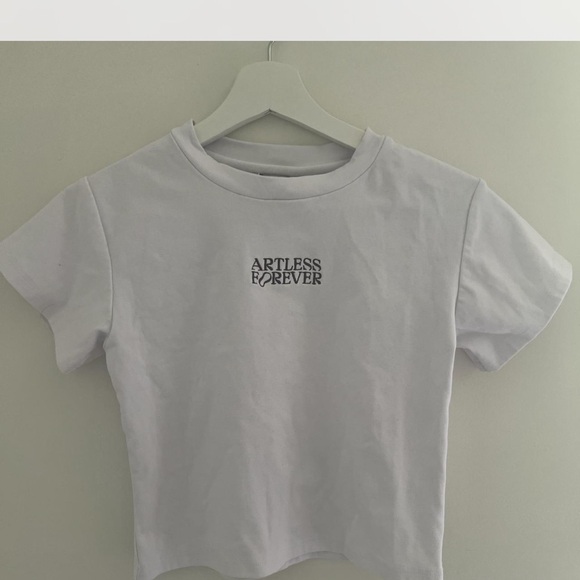 White Crop Top - Picture 1 of 2